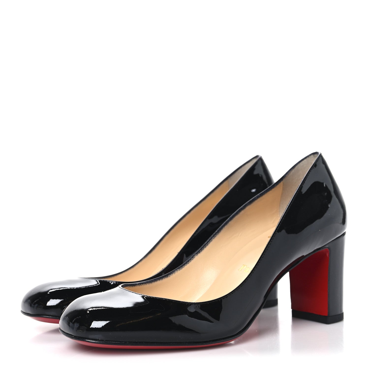 Christian Louboutin Patent Cadrilla 70 Pumps 36 Black 4 of 9