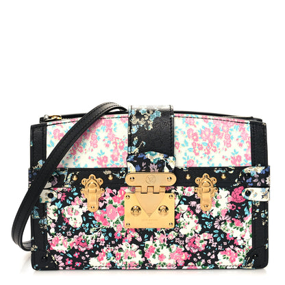 Louis Vuitton Calfskin Liberty Rose Trunk Clutch Black 1 of 10