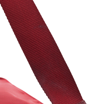 Prada Nylon Flat Messenger Bag Cherry 12 of 13