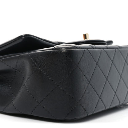 Chanel Lambskin Quilted Mini Rectangular Flap Black 9 of 11