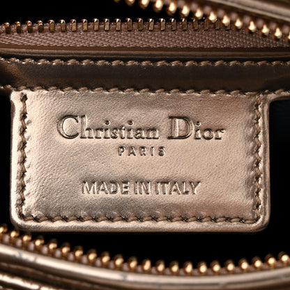 Christian Dior CHRISTIAN DIOR Metallic Patent Micro-Cannage Medium Lady Dior 6 of 13