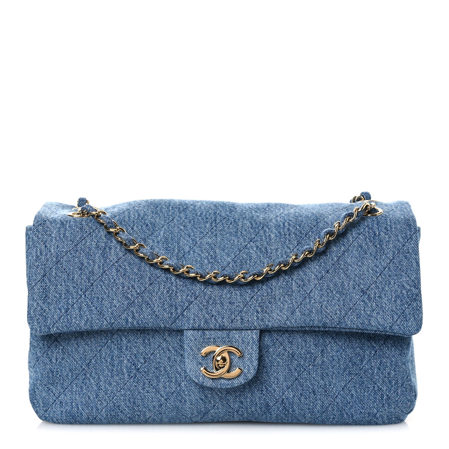 Chanel Denim Small Souplissimo Maxi Flap Blue 1 of 12