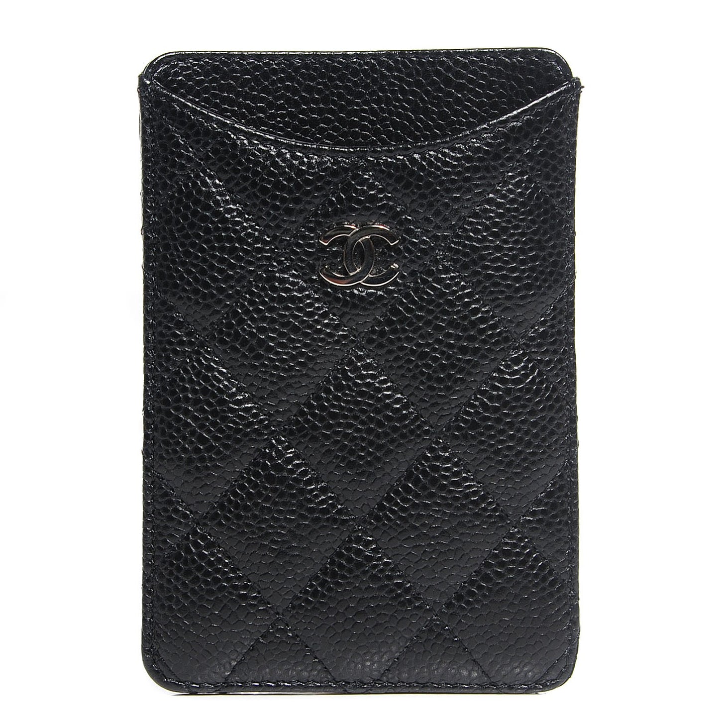 Caviar Quilted iPhone Case Black