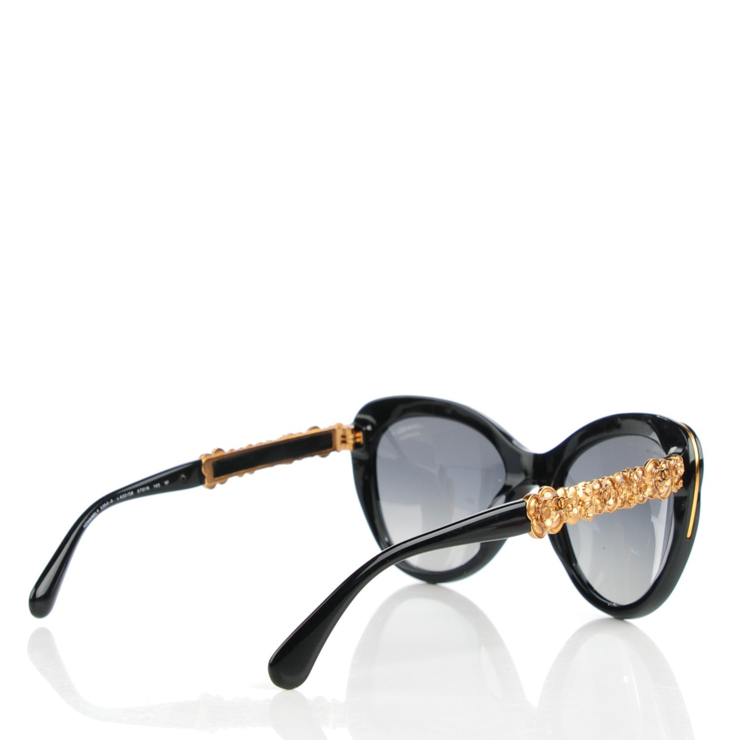 Chanel Bijou Cat Eye Sunglasses 5354-A Black 3 of 9