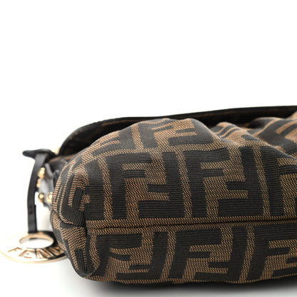 Fendi Zucca Small Chef Shoulder Bag Tobacco 9 of 10