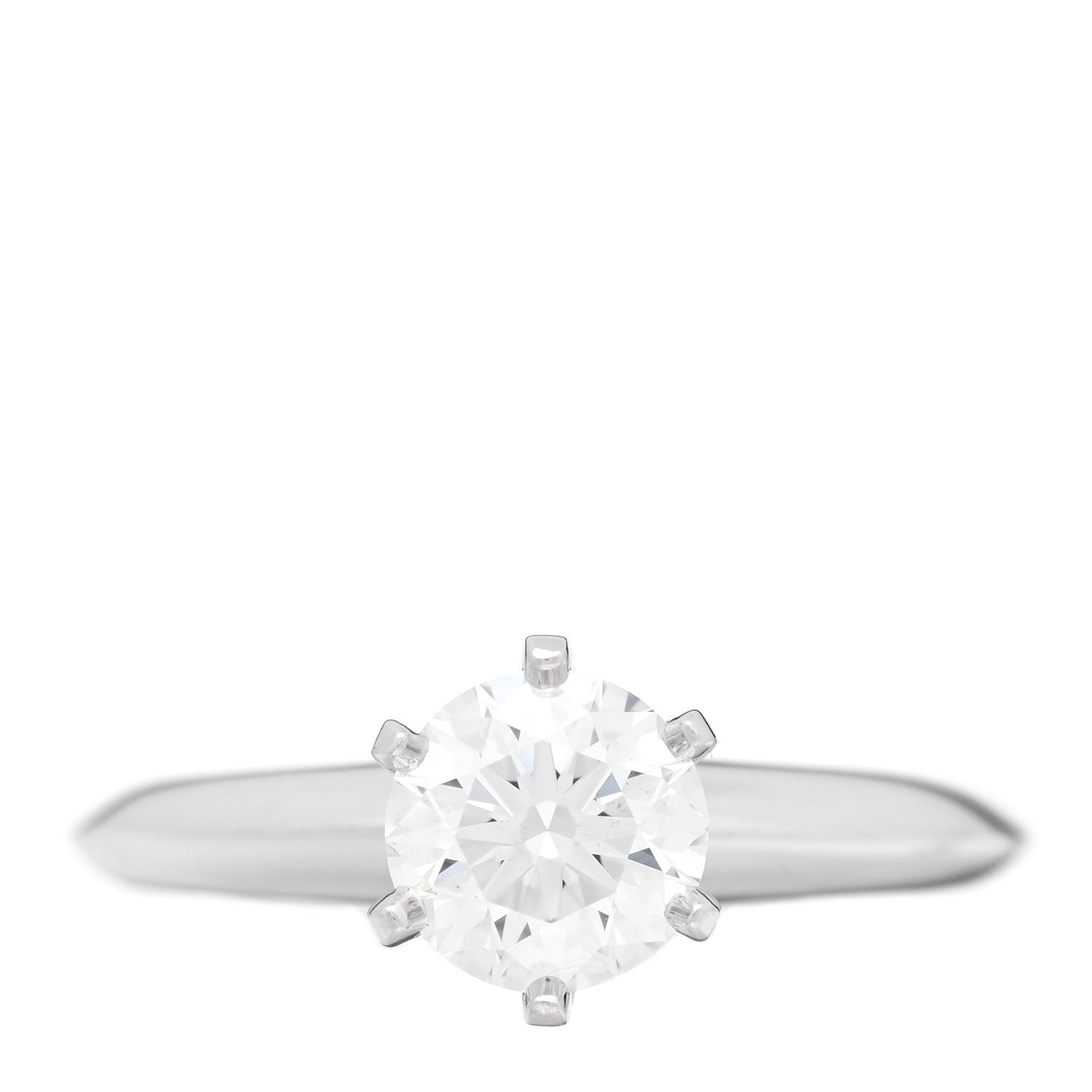Tiffany Platinum Diamond 1.02ct Solitaire Engagement Ring 50 5.25 1 of 4