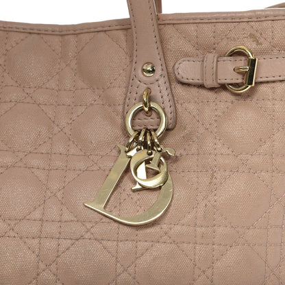 Christian Dior Coated Canvas Cannage Small Panarea Tote Beige 29 of 29