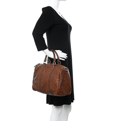 Gucci Guccissima Medium Joy Boston Brown 2 of 15