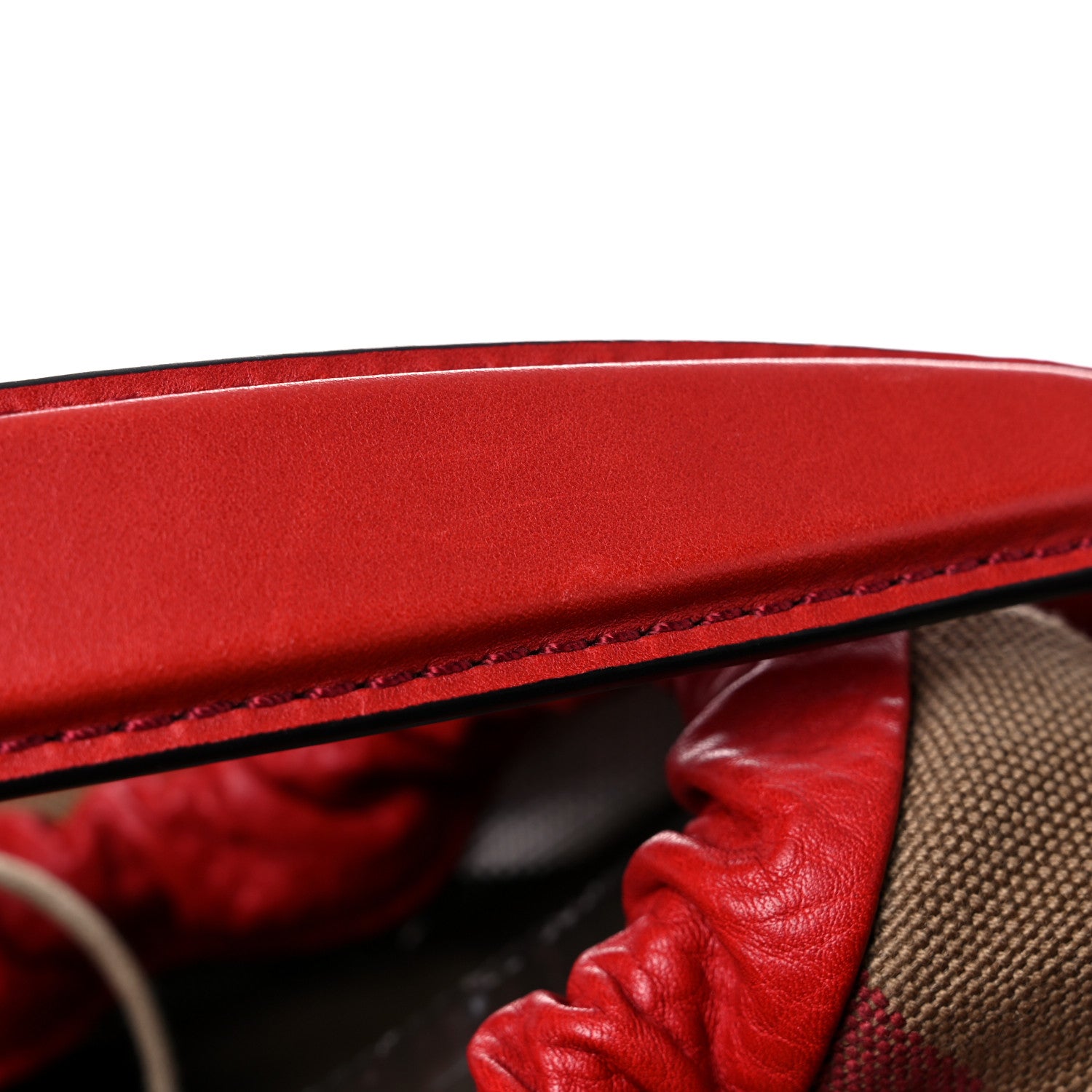 Burberry Grainy Calfskin Medium Ashby Hobo Cadmium Red 18 of 20