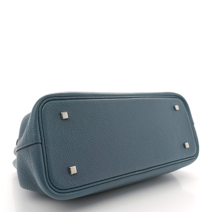 Moynat Taurillon Blush Gabrielle PM Blue 4 of 12