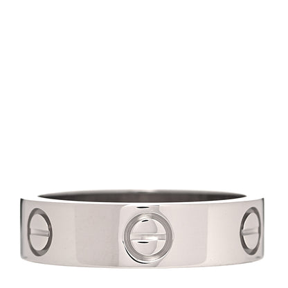 Cartier 18K White Gold 5.5mm LOVE Ring 55 7.25 2 of 8