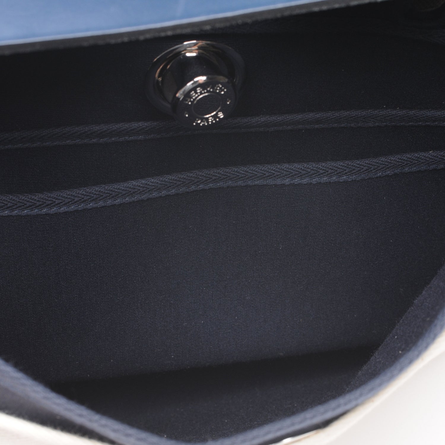 Hermes Toile Herbag PM 30 Navy and Natural 8 of 9