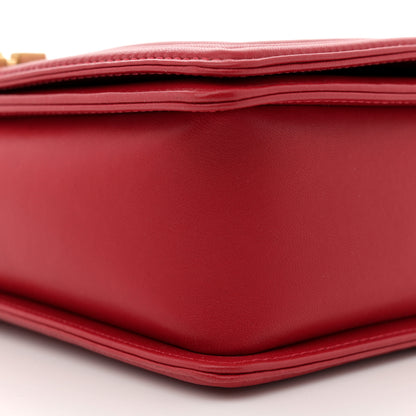 Chanel Lambskin Quilted New Medium Boy Flap Red 10 of 13
