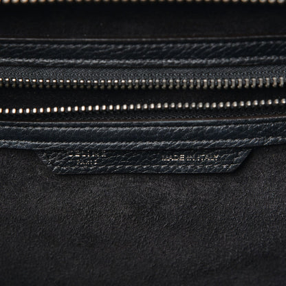 Celine Drummed Calfskin Mini Luggage Black 7 of 8