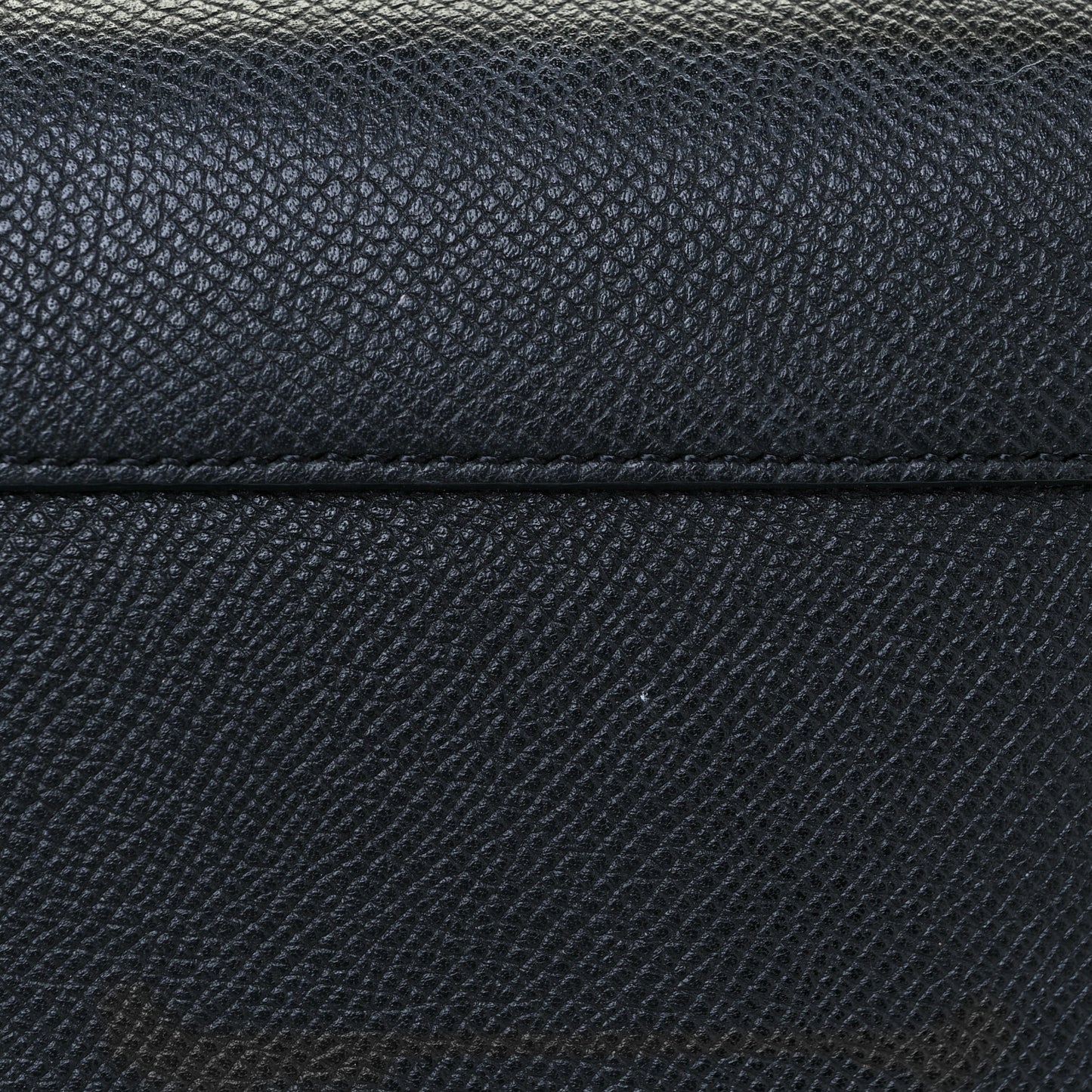 Grained Calfskin Mini Belt Bag Abyss Blue