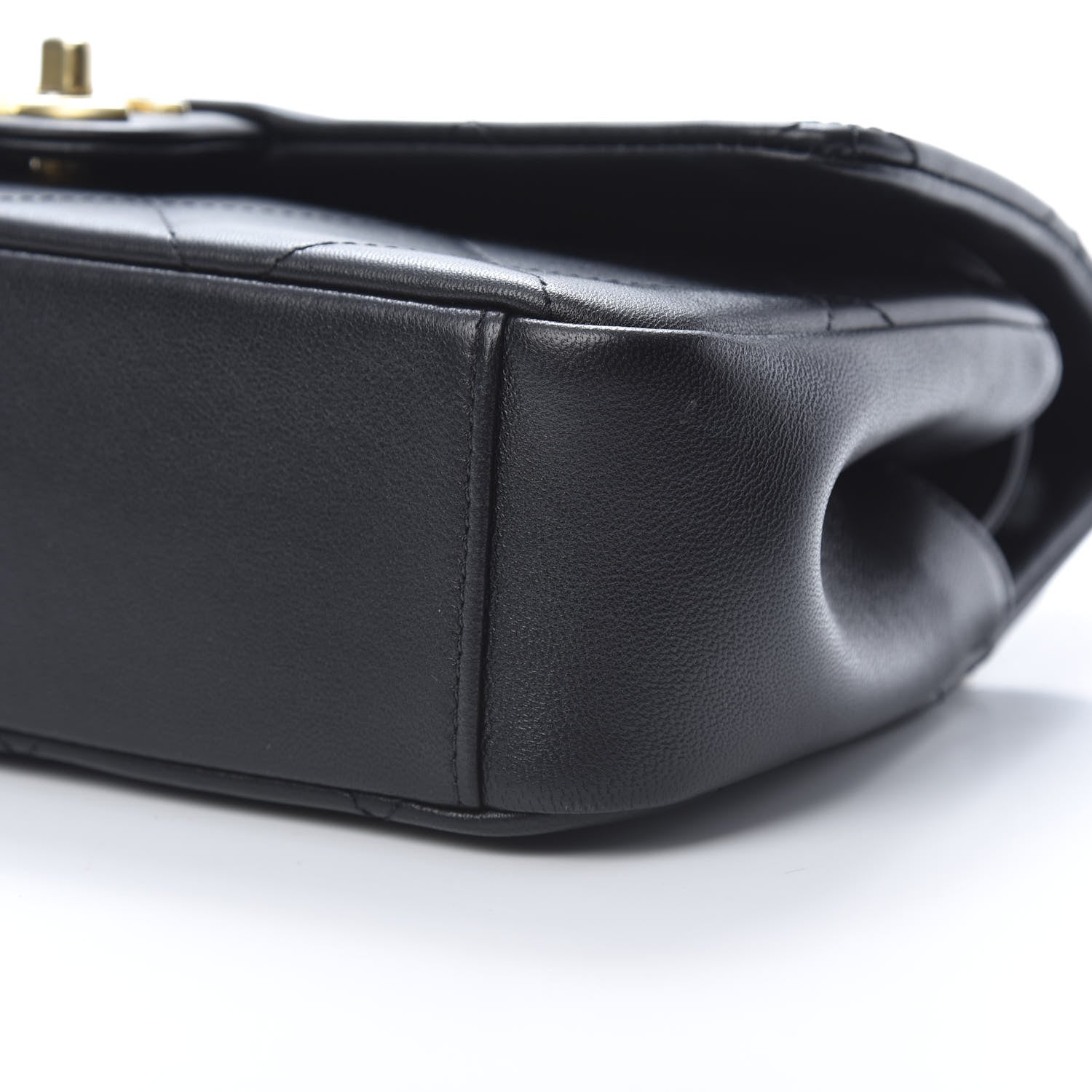 Chanel Lambskin Small Chain Handle Flap Bag Black 10 of 11