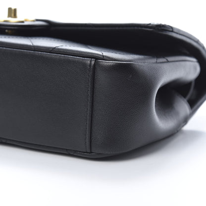 Chanel Lambskin Small Chain Handle Flap Bag Black 10 of 11