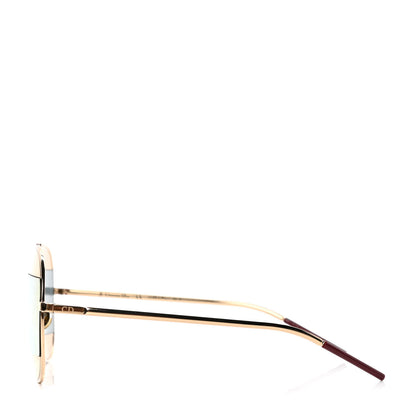 Christian Dior Split 1 Aviator Sunglasses Gold 3 of 4