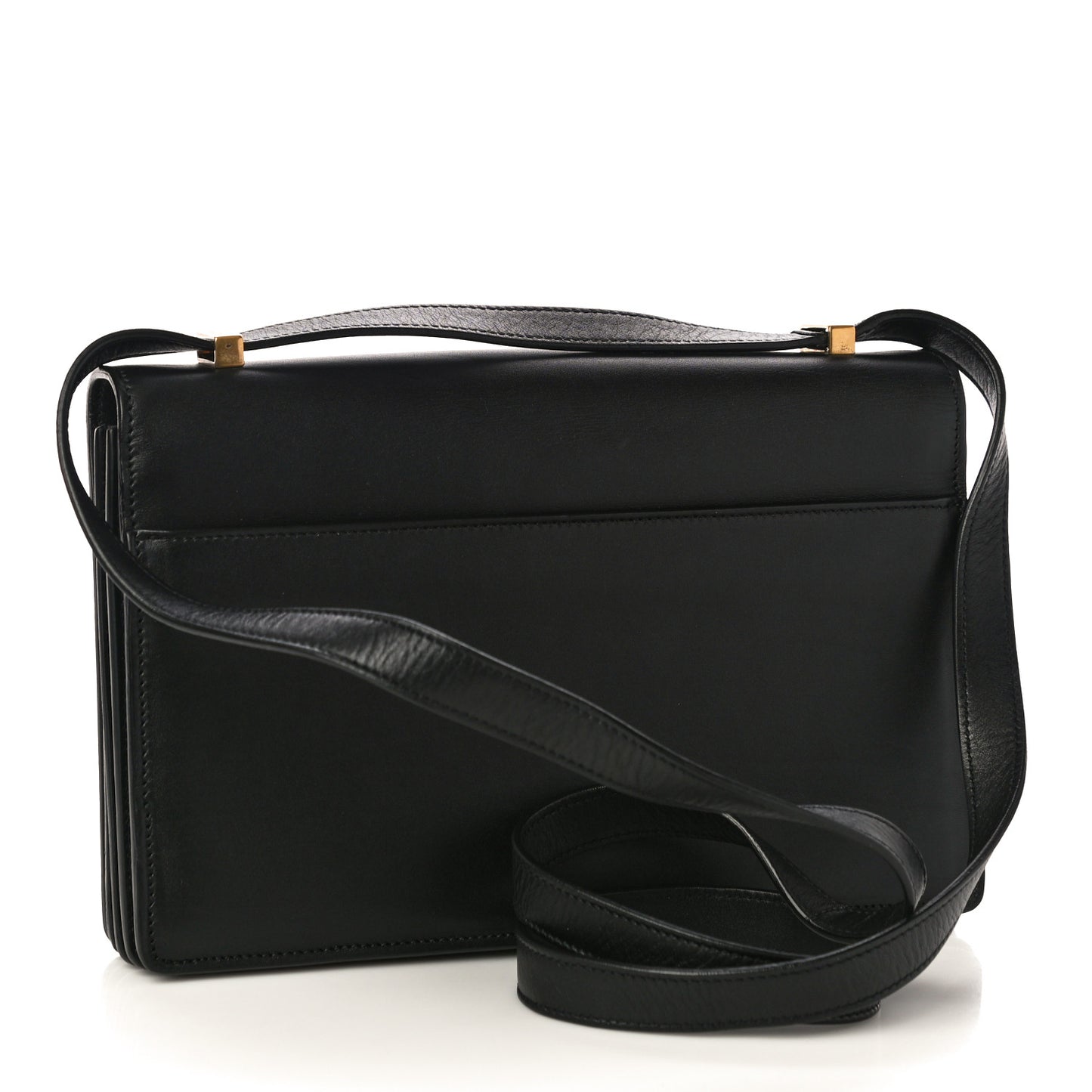Calfskin Monogram Small Dylan Shoulder Bag Black