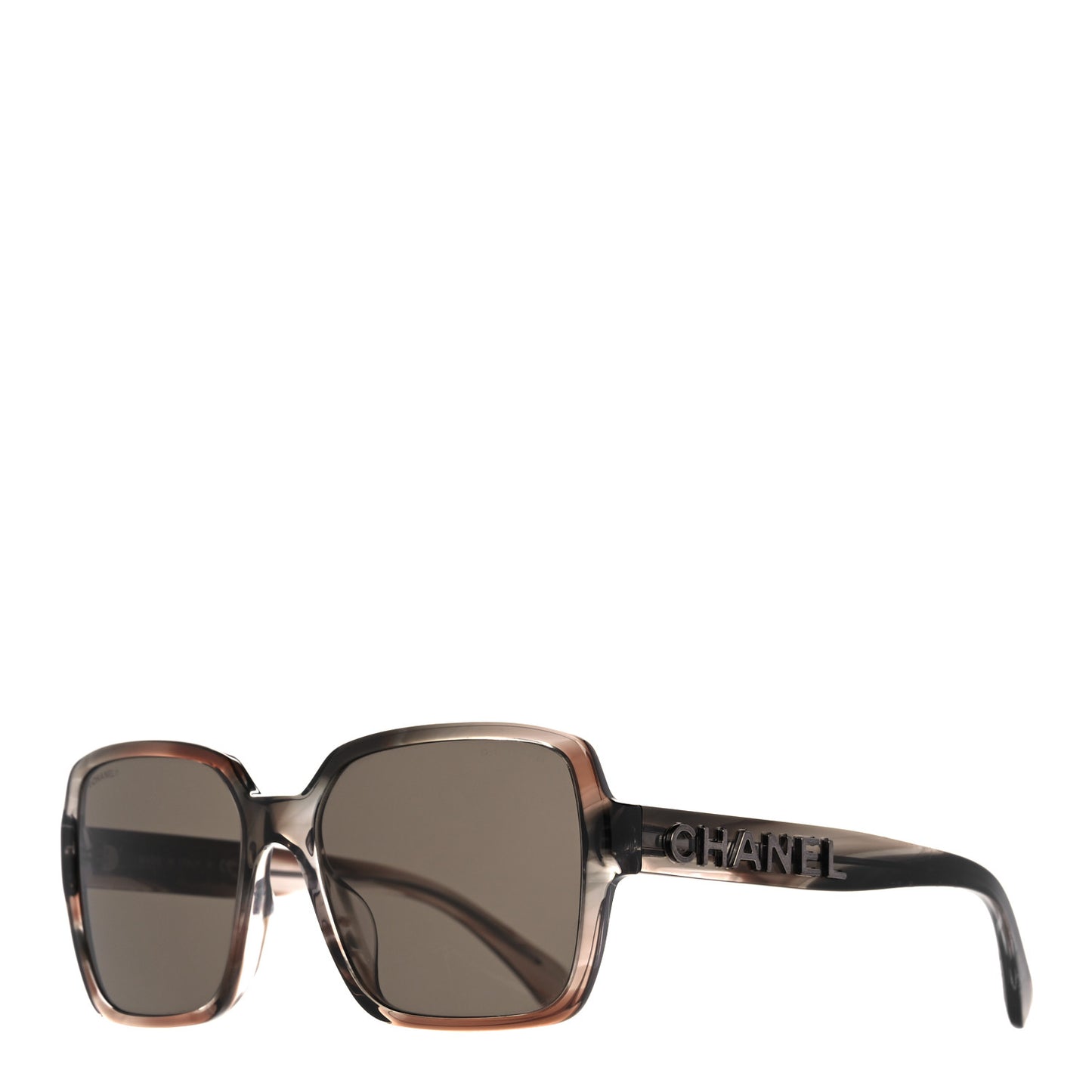 Acetate Polarized Square Sunglasses 5408 Brown