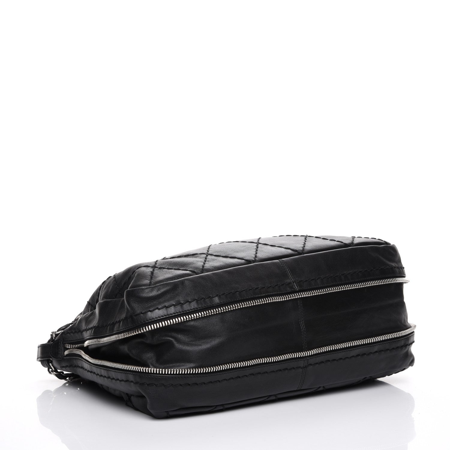 Chanel Lambskin Expandable Tote Black 4 of 7