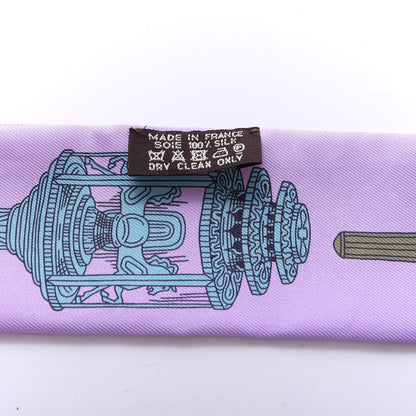 Hermes Silk Merveilleuses Lanternes Twilly Parme Turquoise Kaki 4 of 4