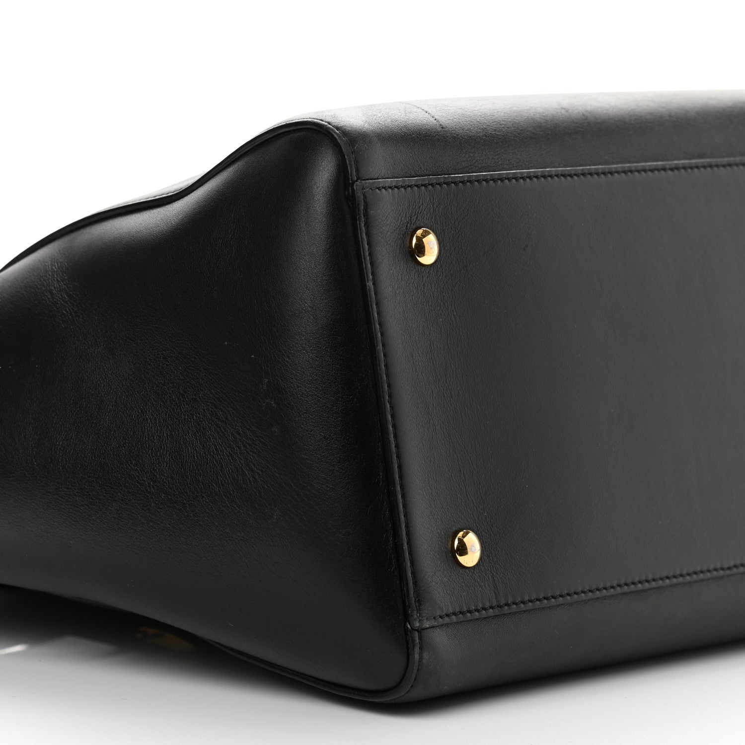 Versace Vitello Calfskin Signature Tote Black 9 of 12
