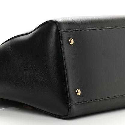 Versace Vitello Calfskin Signature Tote Black 9 of 12