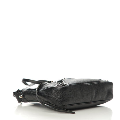 Balenciaga Chevre Silver Metallic Edge Hardware Hip Black 3 of 9