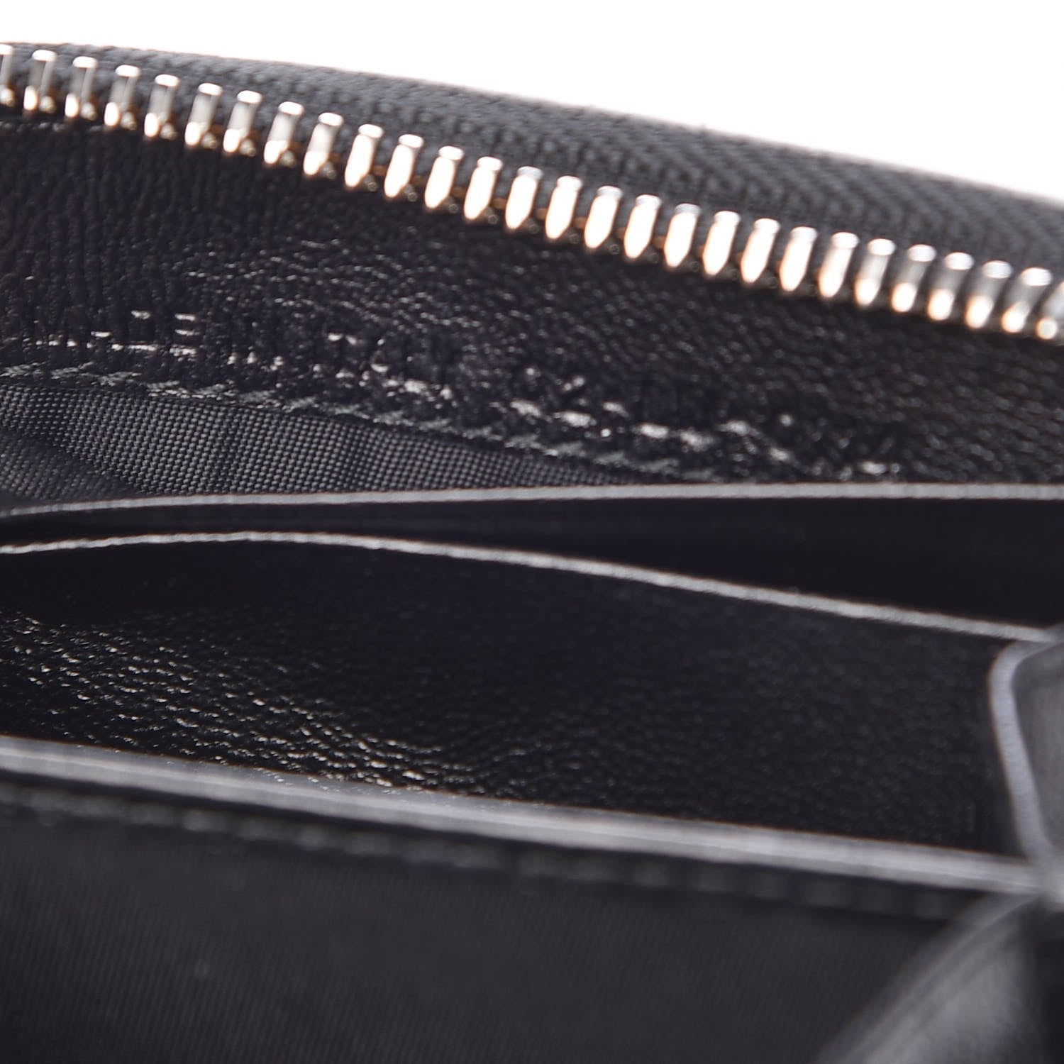 Christian Dior Lambskin Cannage Mini Lady Dior Zip Portemonnaie Black 7 of 9
