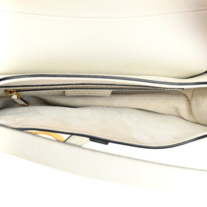 Christian Dior Grained Calfskin Saddle Bag White 5 of 9