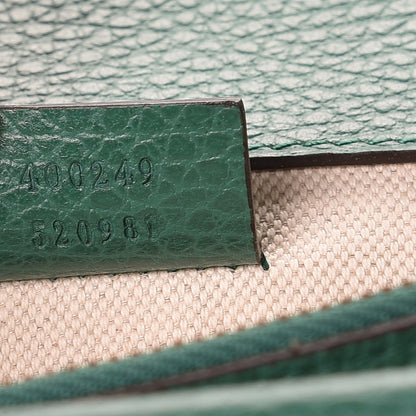 Gucci Pebbled Calfskin Small Dionysus Shoulder Bag Emerald 7 of 7