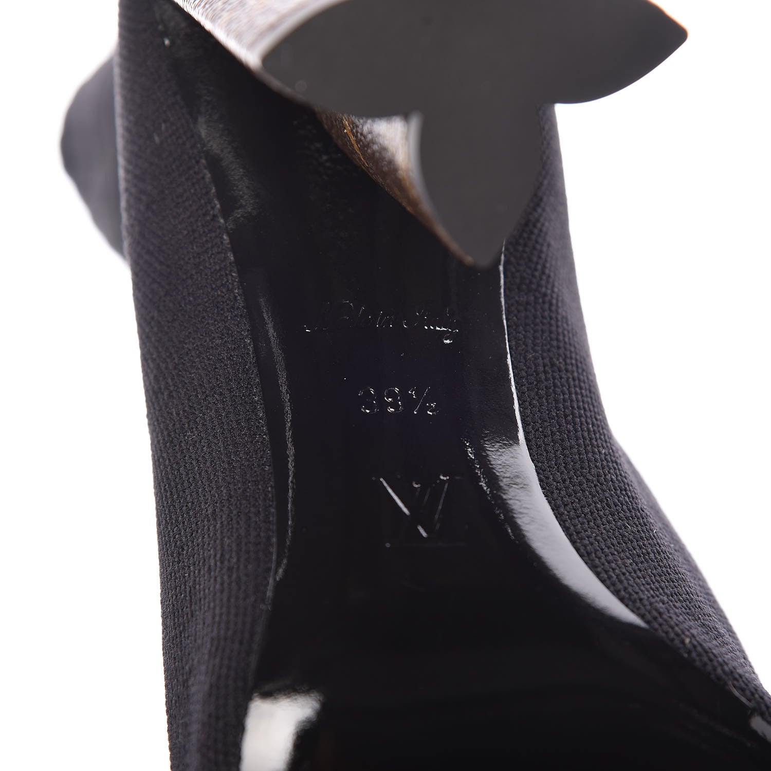 Louis Vuitton Monogram Stretch Fabric Silhouette Ankle Boots 39.5 Black 6 of 6