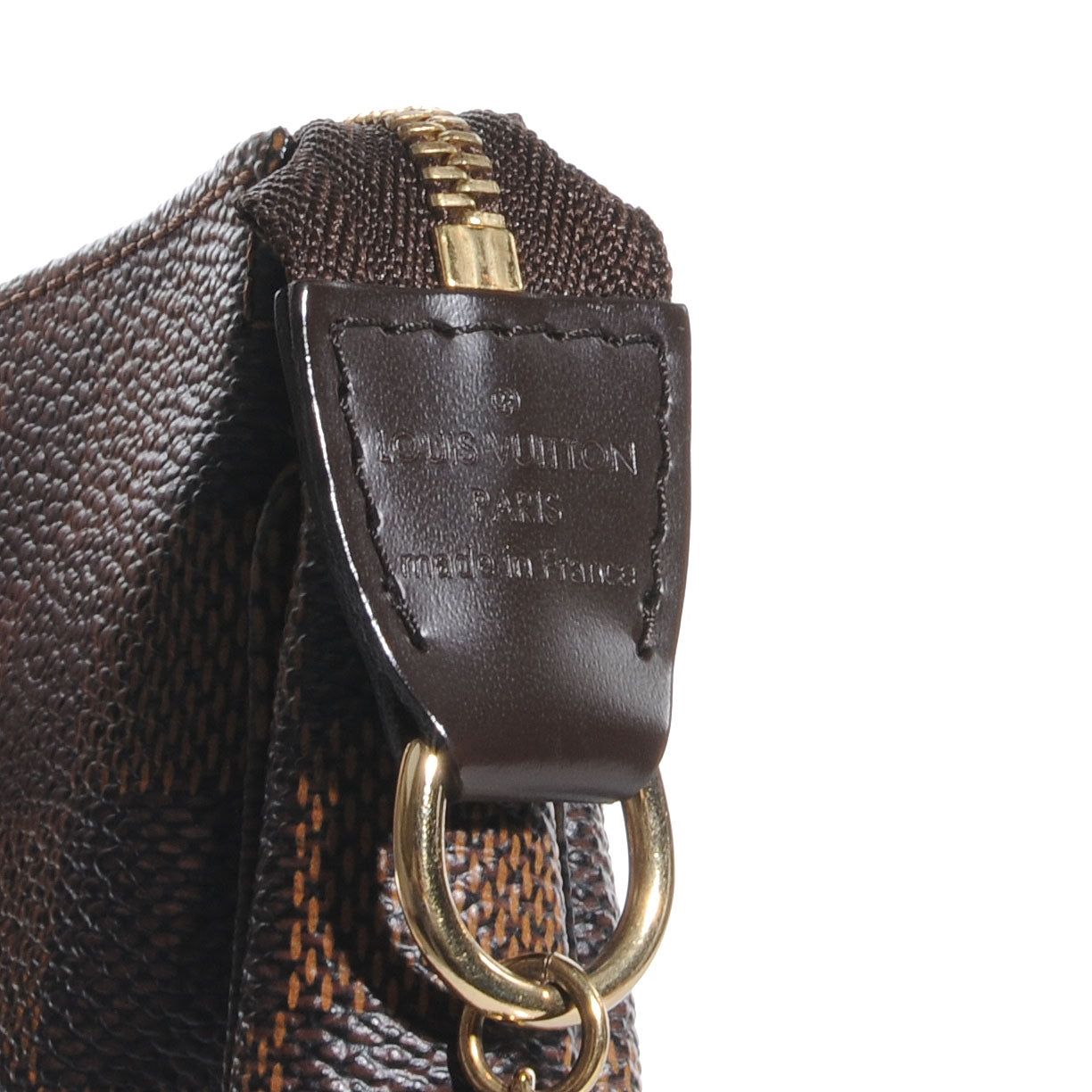 Damier Ebene Complice Trunks and Bags Mini Pochette Accessories Red