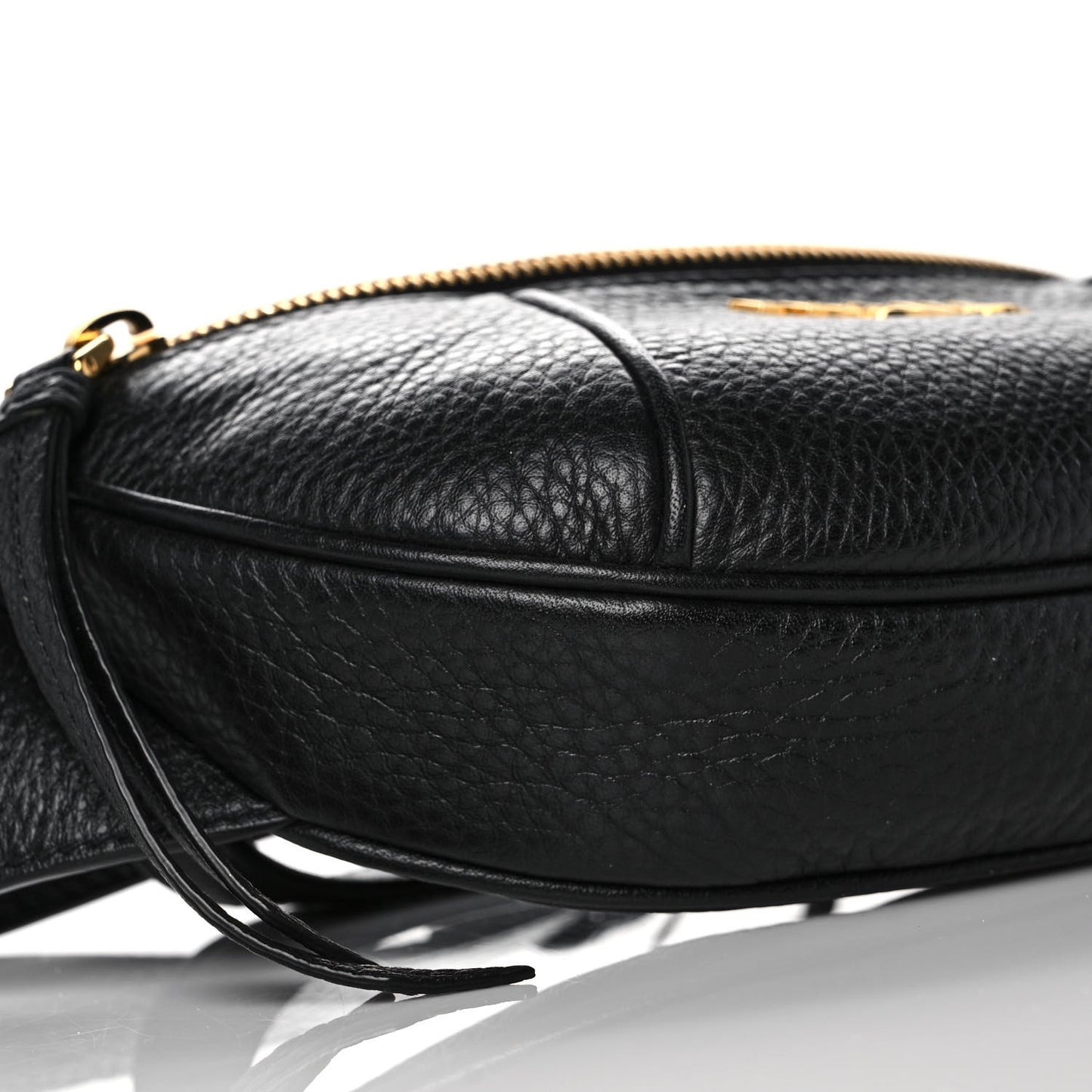 Vitello Daino Small Belt Bag Black