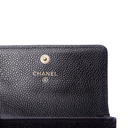 Chanel Caviar Quilted Flap Card Holder Black 7 of 8