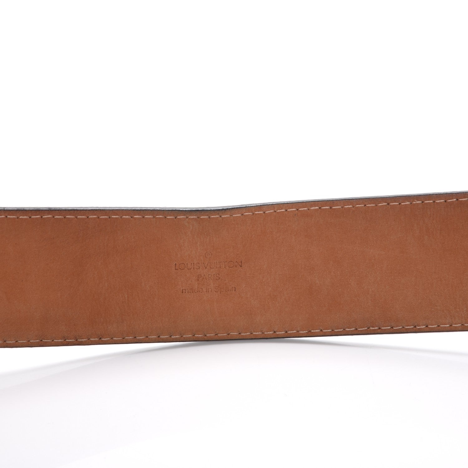 Louis Vuitton Calfskin Jeans Belt 110 44 Black 6 of 8