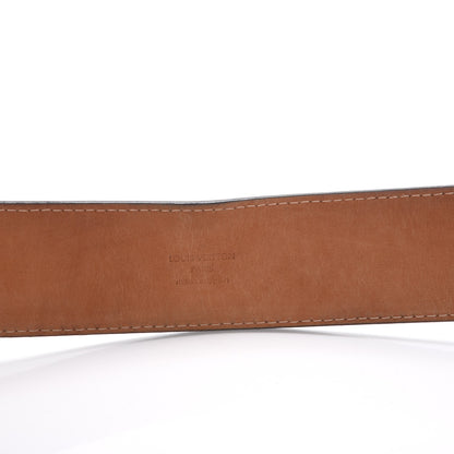 Louis Vuitton Calfskin Jeans Belt 110 44 Black 6 of 8