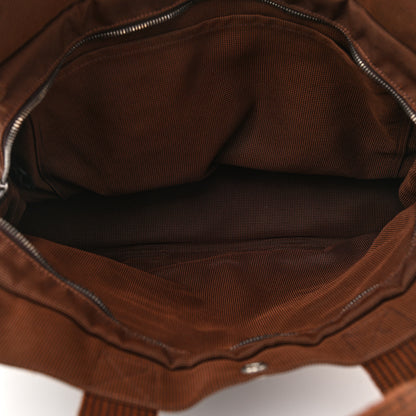 Hermes Canvas Herline GM Tote Brown 5 of 9