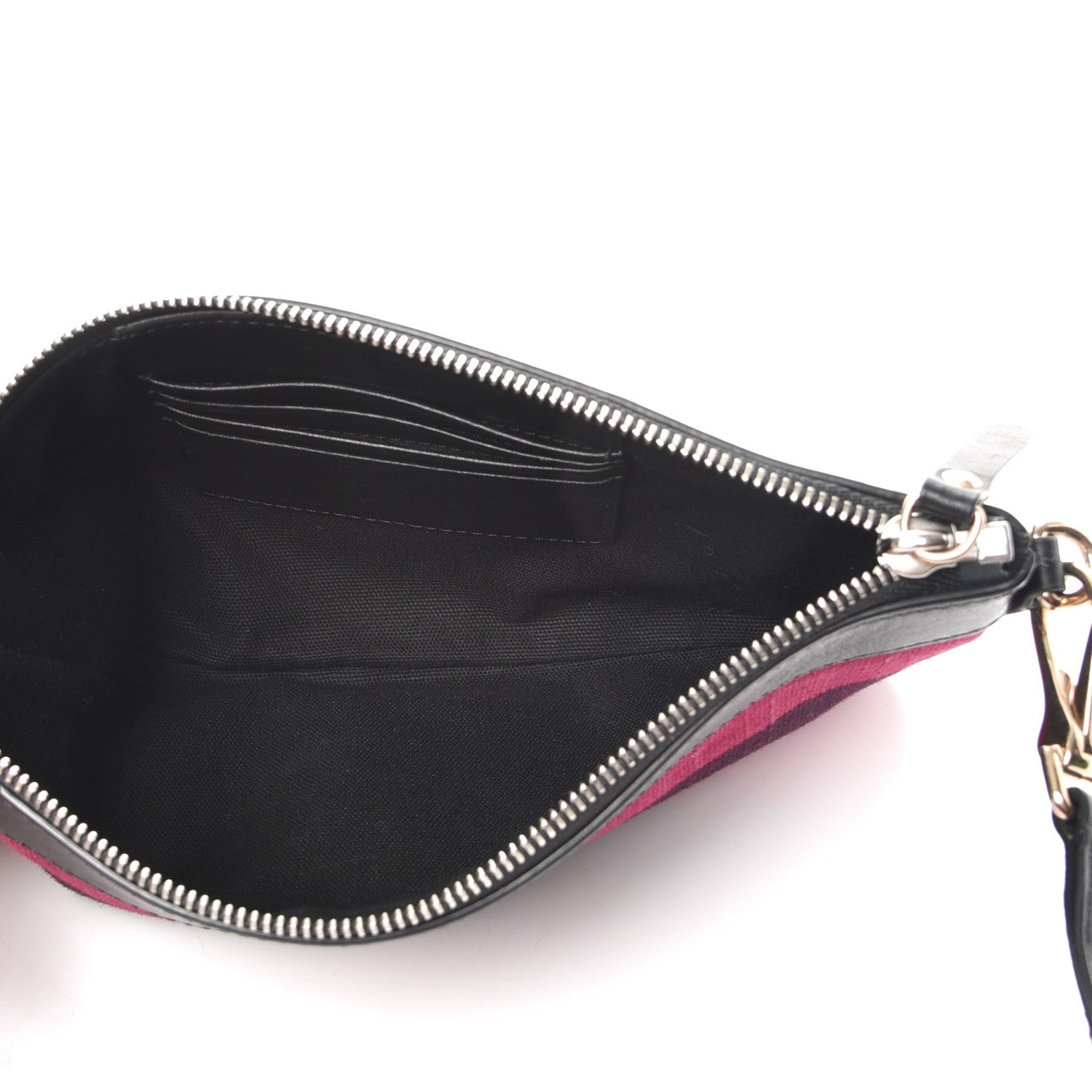 Burberry Overdyed Canvas Striped Peyton Crossbody Clutch Bag 5 of 12