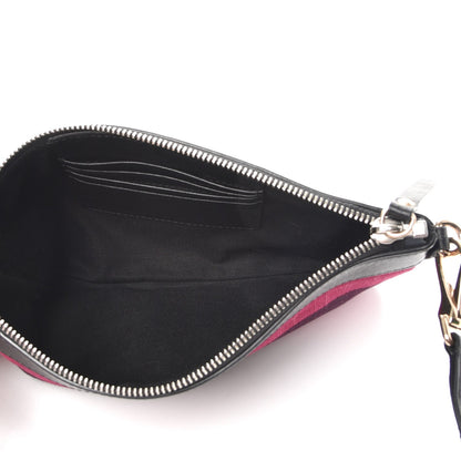 Burberry Overdyed Canvas Striped Peyton Crossbody Clutch Bag 5 of 12