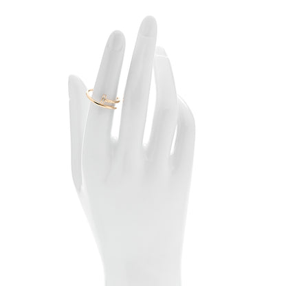 Cartier 18K Pink Gold Diamond Small Juste Un Clou Ring 52/6 2 of 6