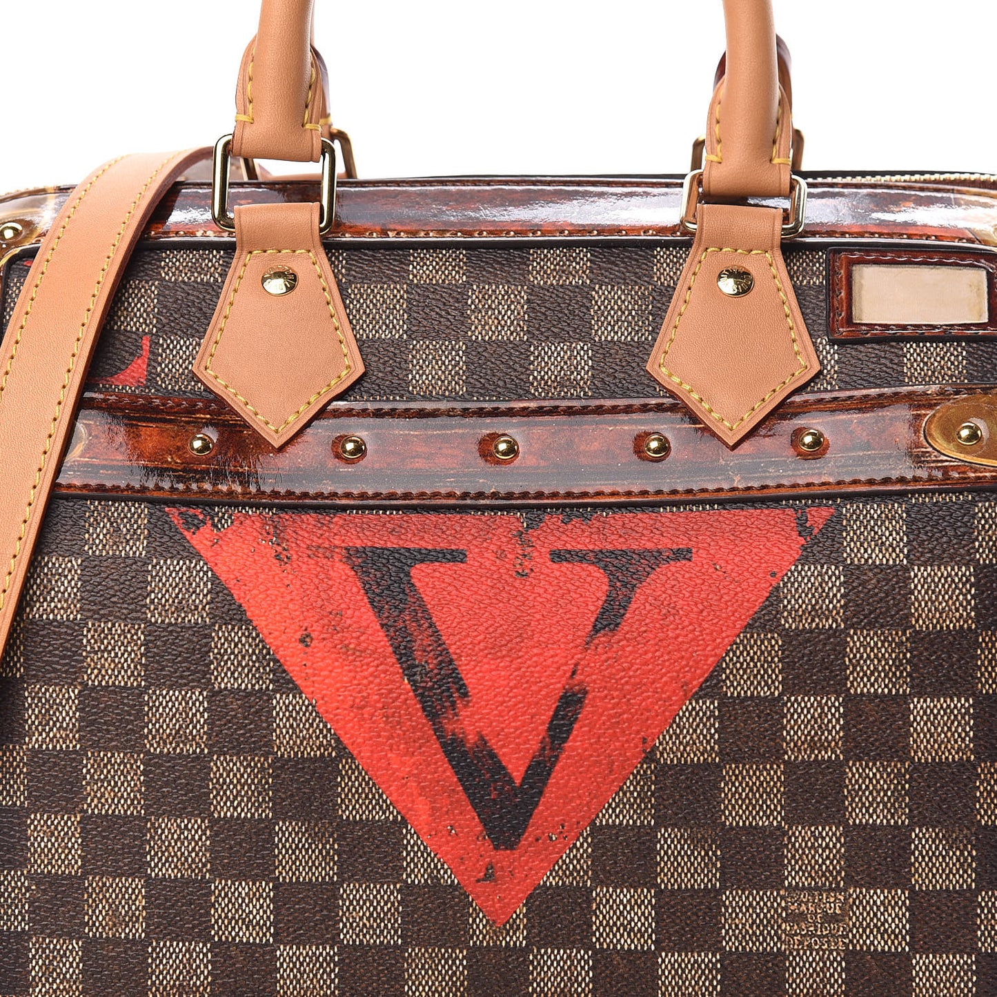 Transformed Damier Ebene Time Trunk Speedy Bandouliere 25 Black