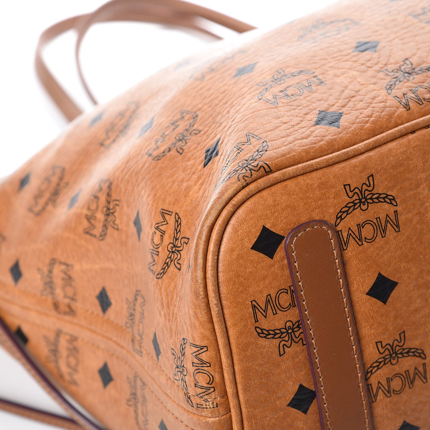 Visetos Medium Liz Reversible Shopper Tote Cognac