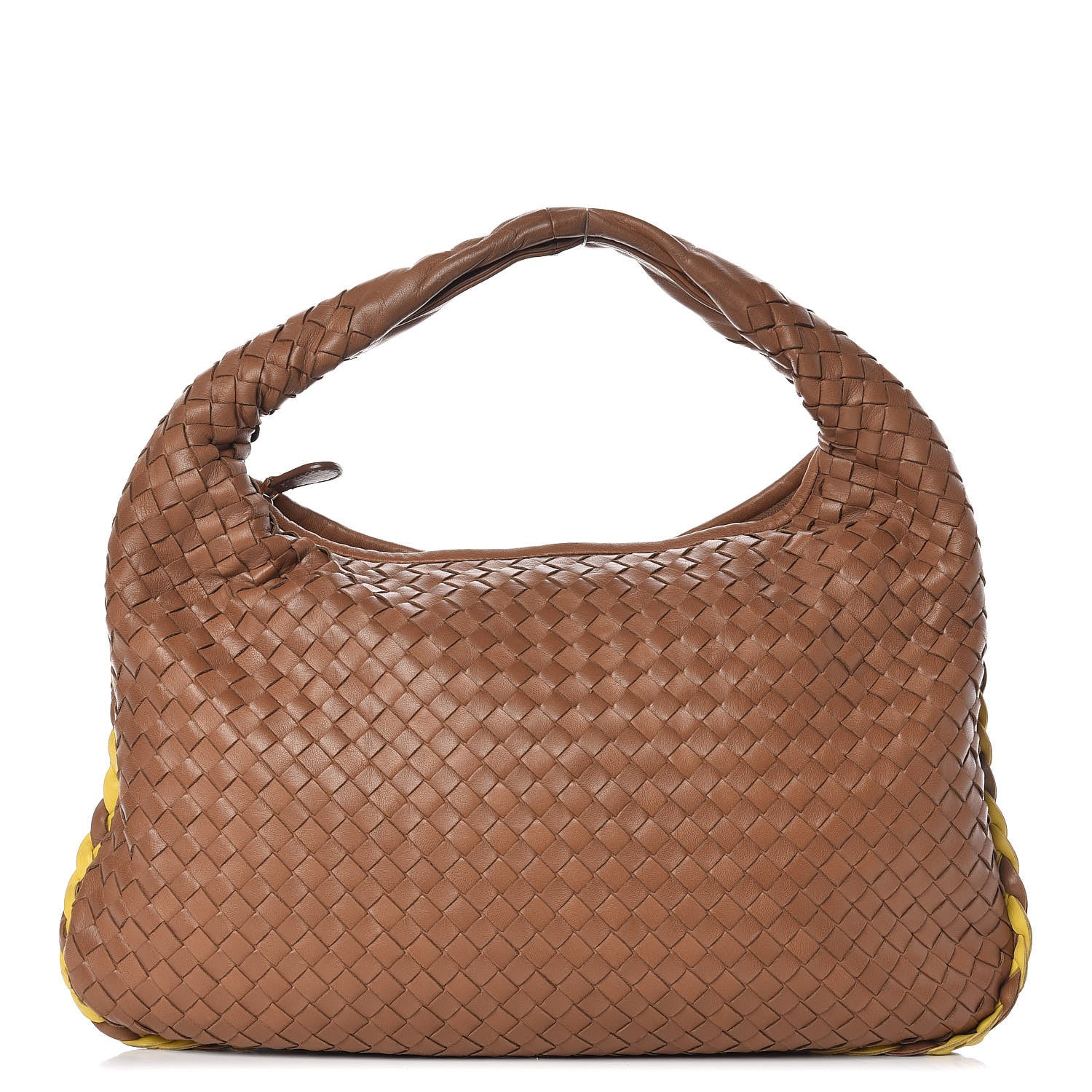 Bottega Veneta Nappa Intrecciato Bi-Color Medium Veneta Hobo Maple Sapphire 1 of 11