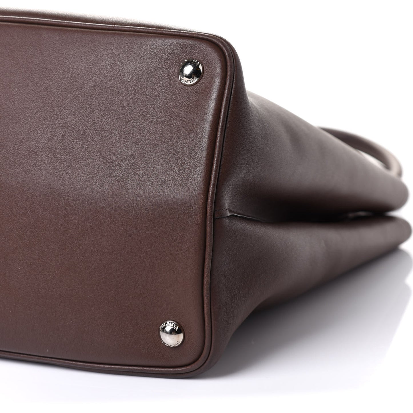 Saffiano Cuir Small Double Bag Cacao