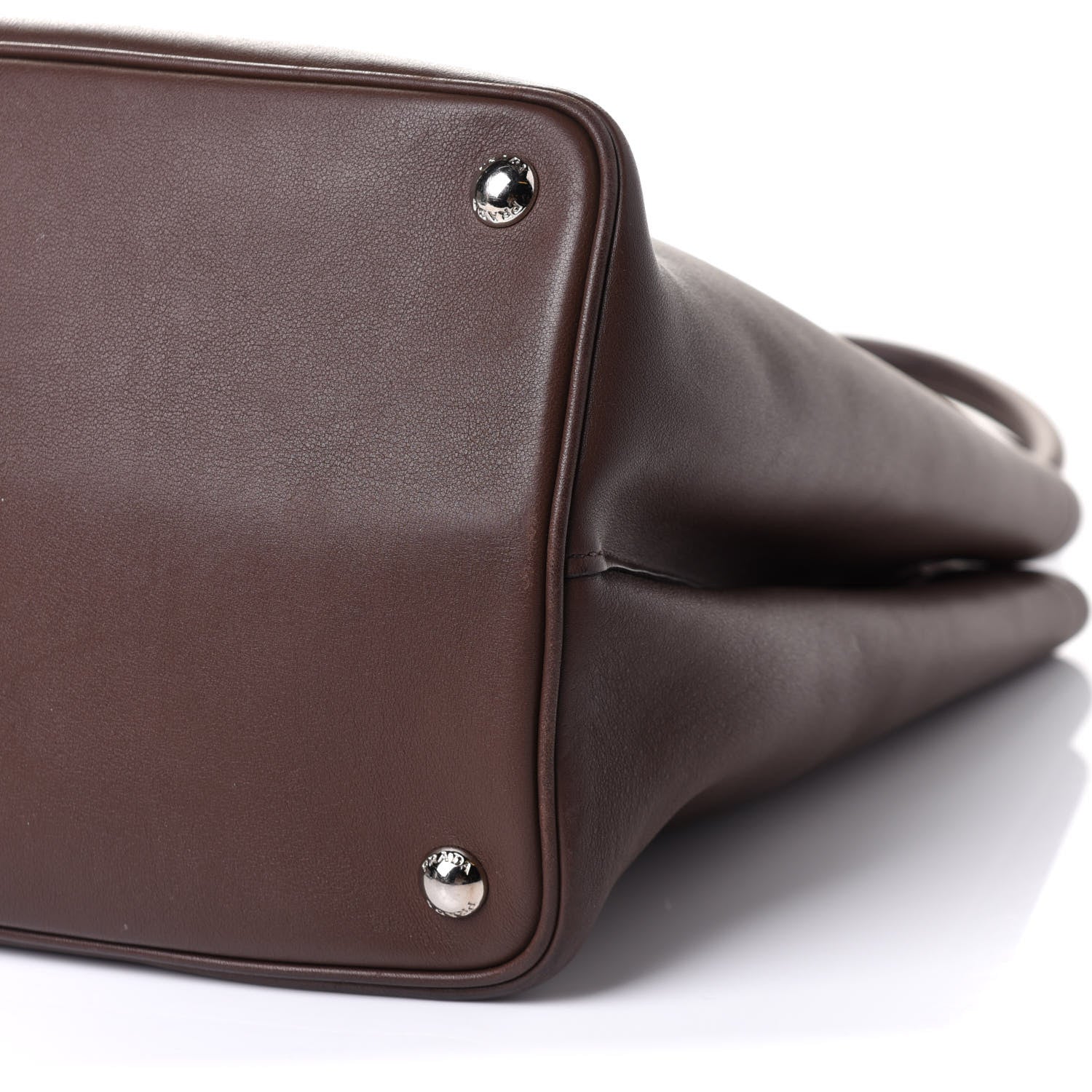 Prada Saffiano Cuir Small Double Bag Cacao 18 of 22