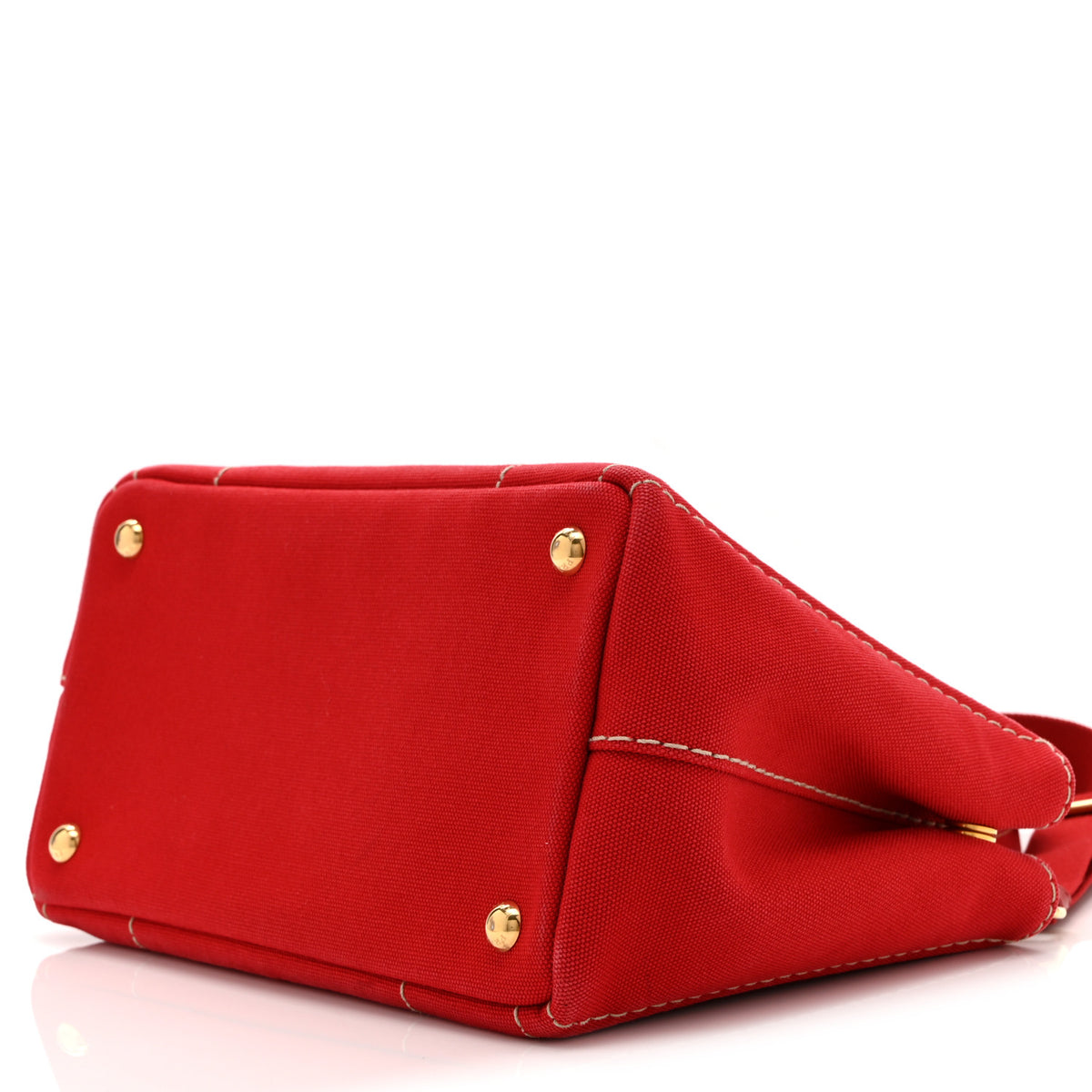 Canapa Small Logo Tote Rosso Talco