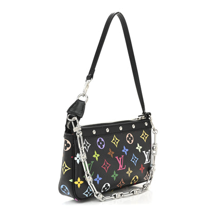 Louis Vuitton LV X TM Monogram Multicolor Pochette Accessories Black 3 of 9
