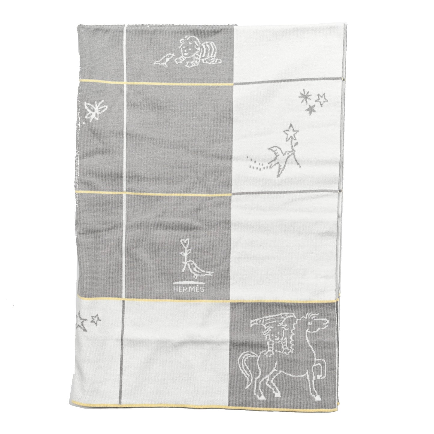 Wool Cashmere Cabriole Blanket Gris Perle